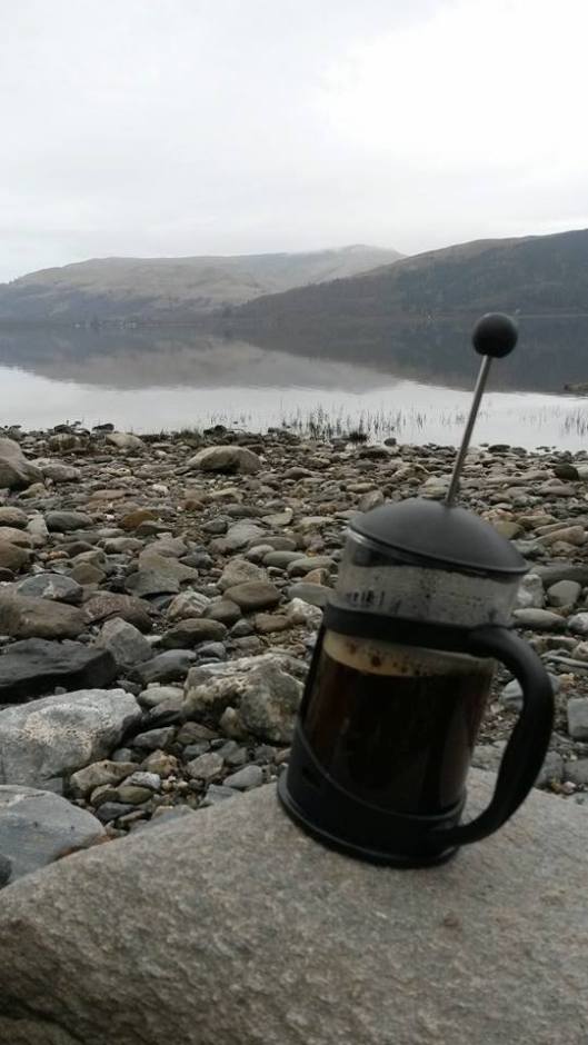 Coffee on the banks of Loch Lomond